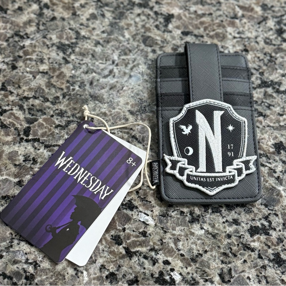 Loungefly Wednesday Addams Nevermore Card Holder - Picture 3 of 4